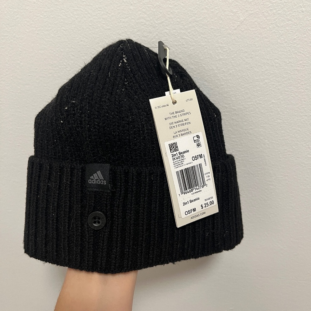 Adidas 2 in 1 Hat + Ear Warmer NWT